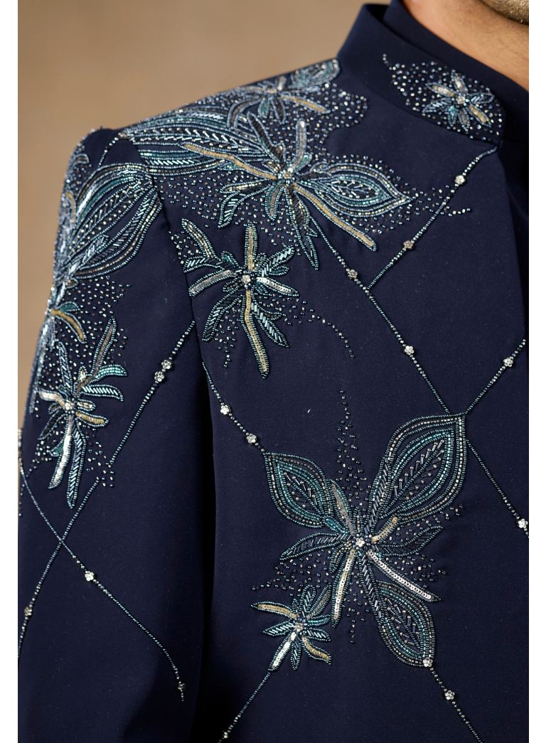 DEEP BLUE MIDNIGHT GLAM INDOWESTERN 